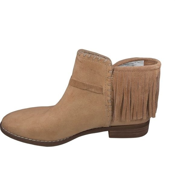 American Eagle Outfitters Tan Suede Booties with Fringe Size 8.5 Great Condition - Picture 7 of 10